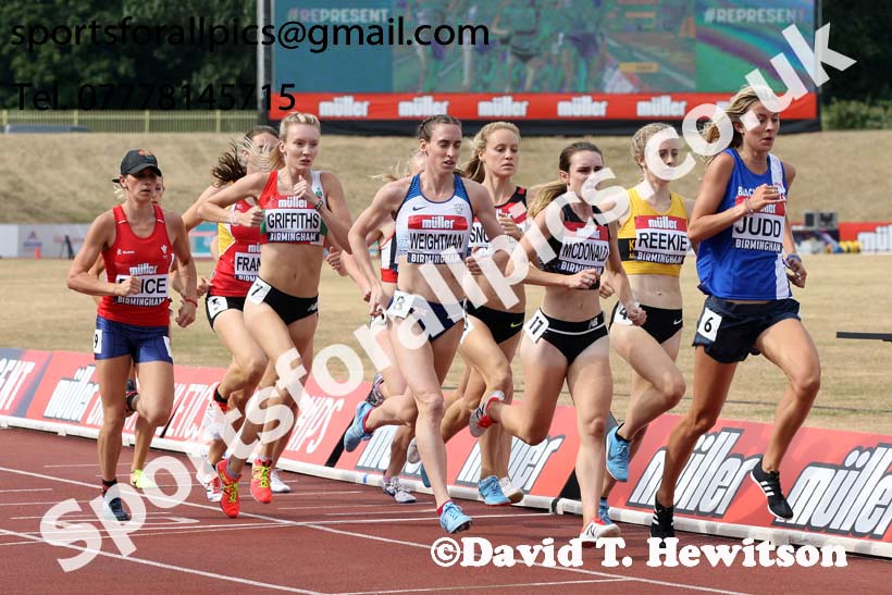 Womens 1500 metres, Muller British Championships, Alexander Stadium, Birmingham. Photo: David T. Hewitson/Sports for All Pics